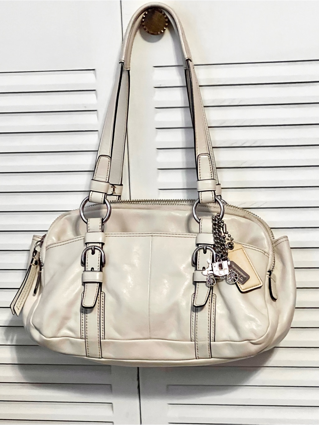 Coach Italian Napa Leather Shoulder Bag Satchel
